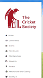 Mobile Screenshot of cricketsociety.com